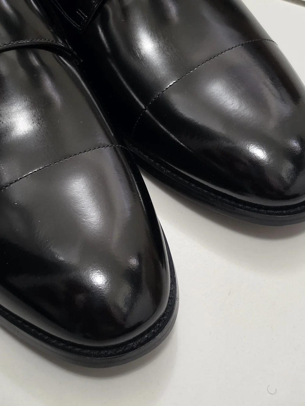 Prada Double Monk Strap Shoes, 9